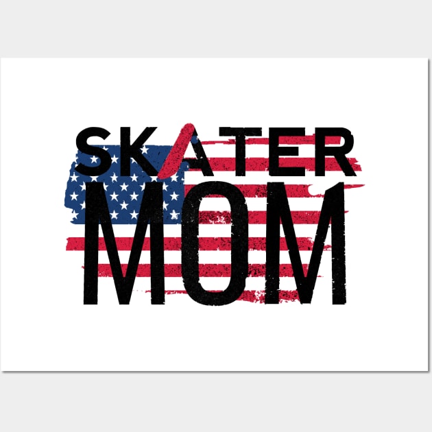 American Skater Mom Wall Art by M Dee Signs